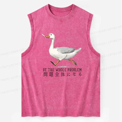 Tokyo-Tiger Running Stupid Goose Washed Tank