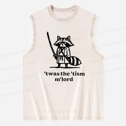 Tokyo-Tiger Focused Samurai Raccoon Washed Tank