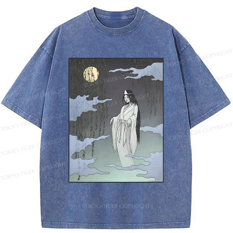 Tokyo-Tiger Japanese Ghost Washed T-Shirt