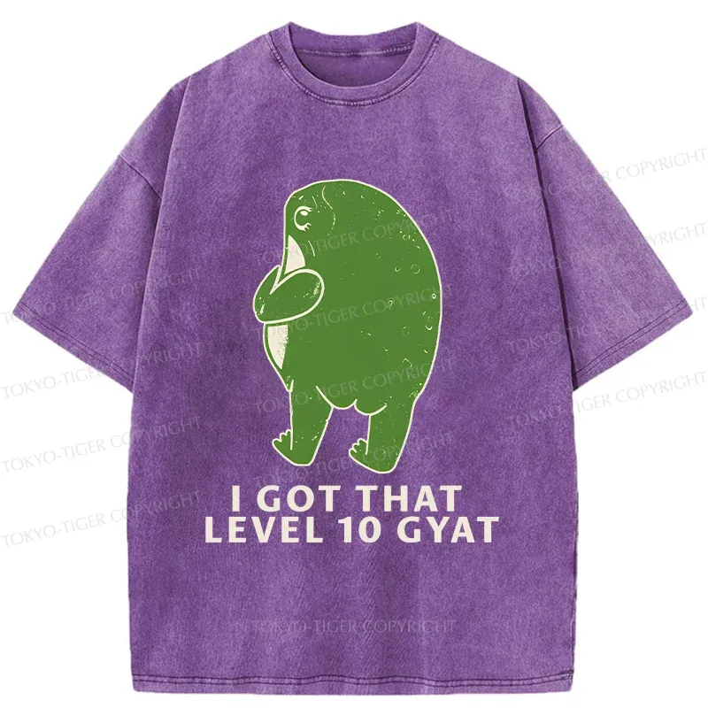 Tokyo-Tiger Round Ass Frog Washed T-Shirt