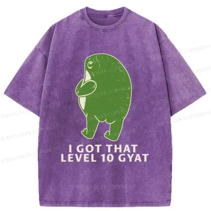 Tokyo-Tiger Round Ass Frog Washed T-Shirt