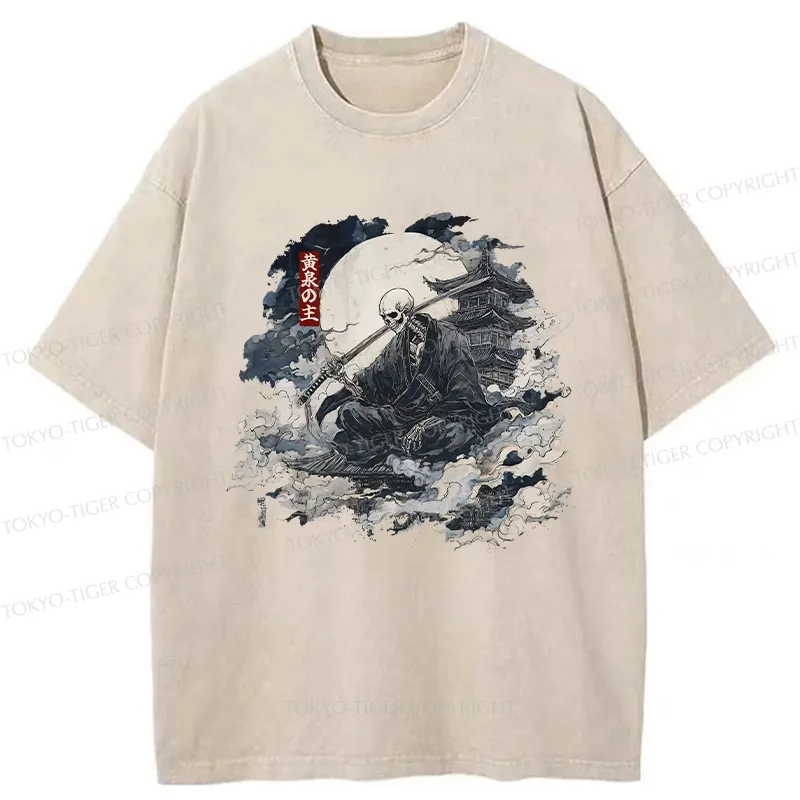 Tokyo-Tiger Lord Of The Underworld Washed T-Shirt