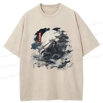 Tokyo-Tiger Lord Of The Underworld Washed T-Shirt