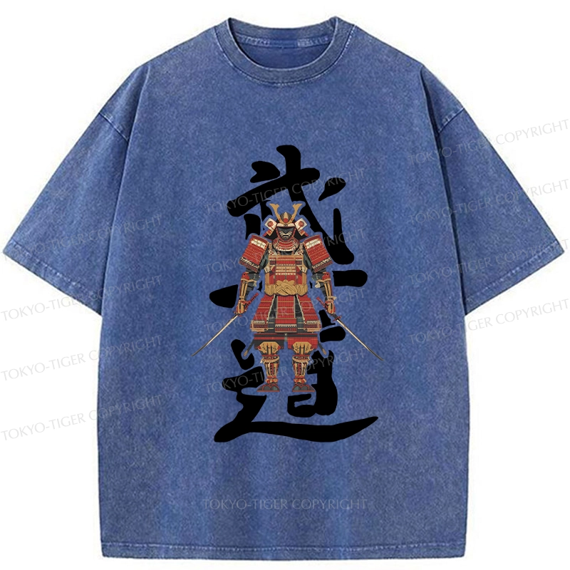 Tokyo-Tiger Japan Bushido Washed T-Shirt