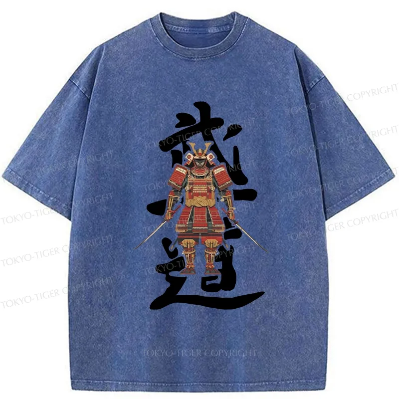 Tokyo-Tiger Japan Bushido Washed T-Shirt