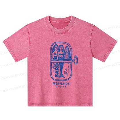Tokyo-Tiger Mermaid Can Kids Washed T-Shirt