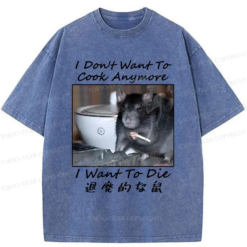 Tokyo-Tiger Decadent Mouse Washed T-Shirt