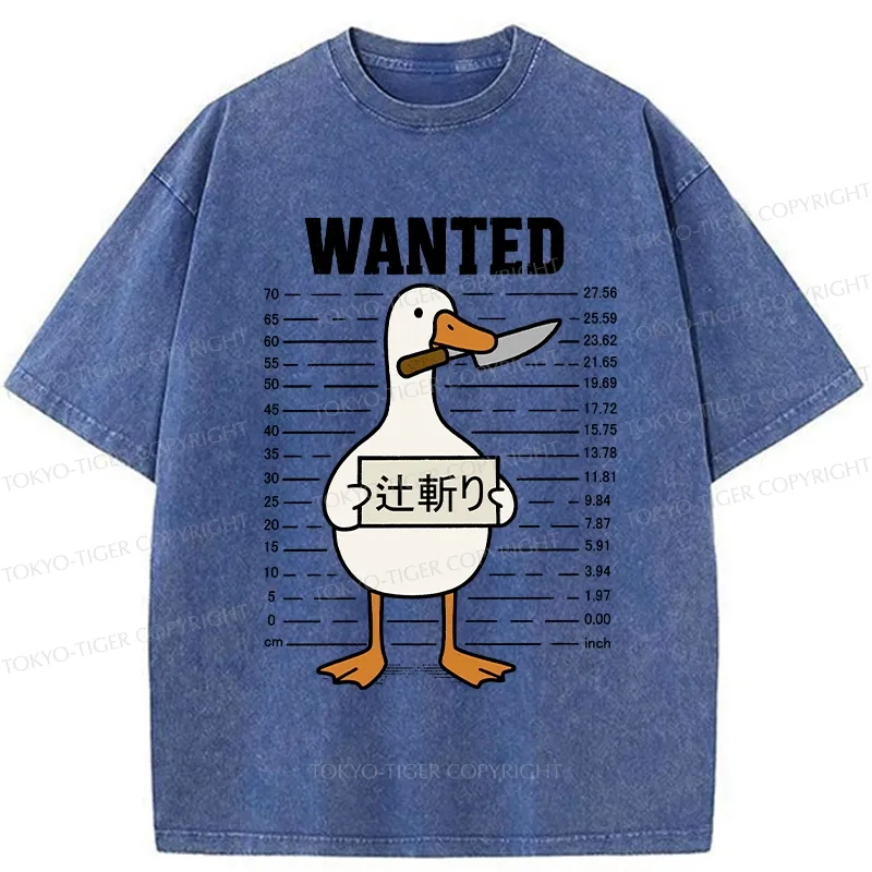 Tokyo-Tiger Wanted Silly Goose Washed T-Shirt