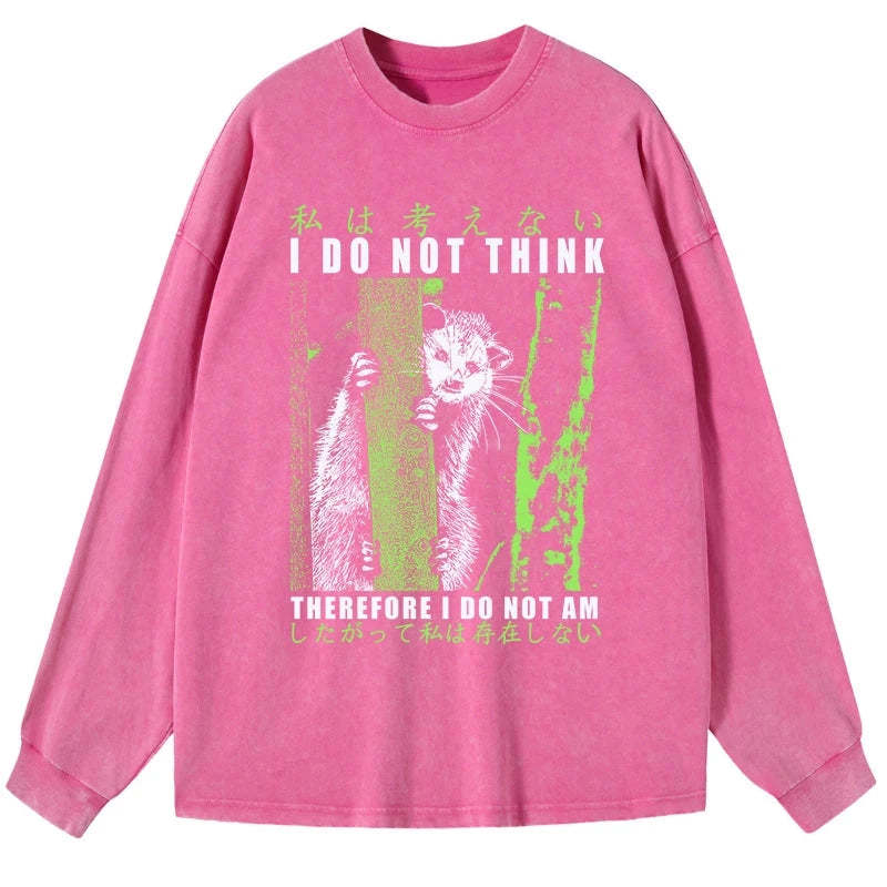 Tokyo-Tiger Stupid Possum Japan Washed Long Sleeve T-Shirt Sale