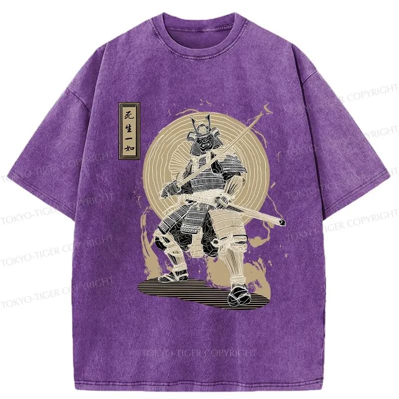 Tokyo-Tiger The Spirit Of The Samurai Washed T-Shirt