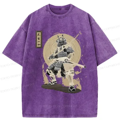 Tokyo-Tiger The Spirit Of The Samurai Washed T-Shirt