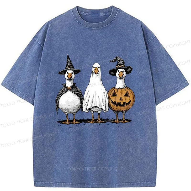 Tokyo-Tiger Halloween Goose Washed T-Shirt