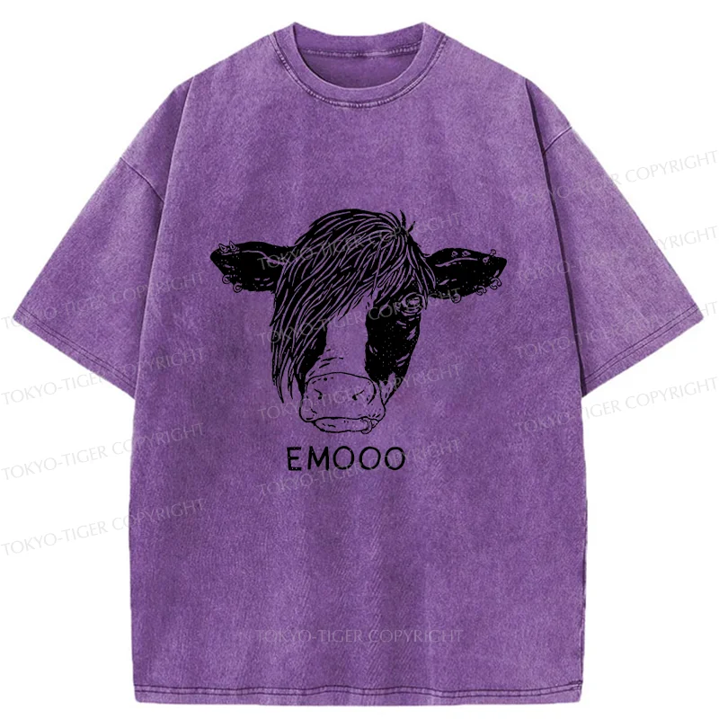 Tokyo-Tiger Rock Cow Washed T-Shirt