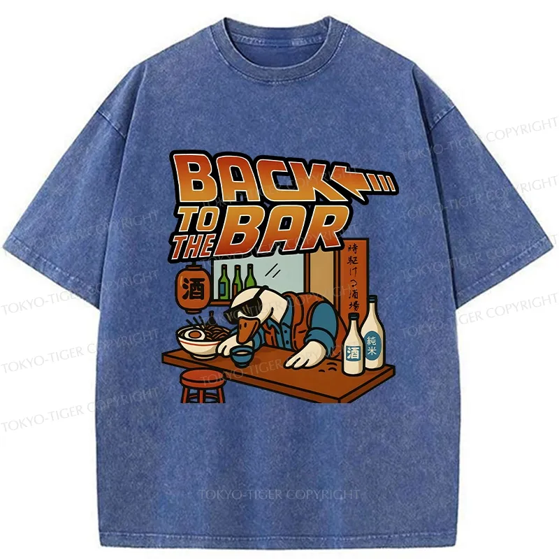 Tokyo-Tiger The Coolest Goose At The Bar Washed T-Shirt