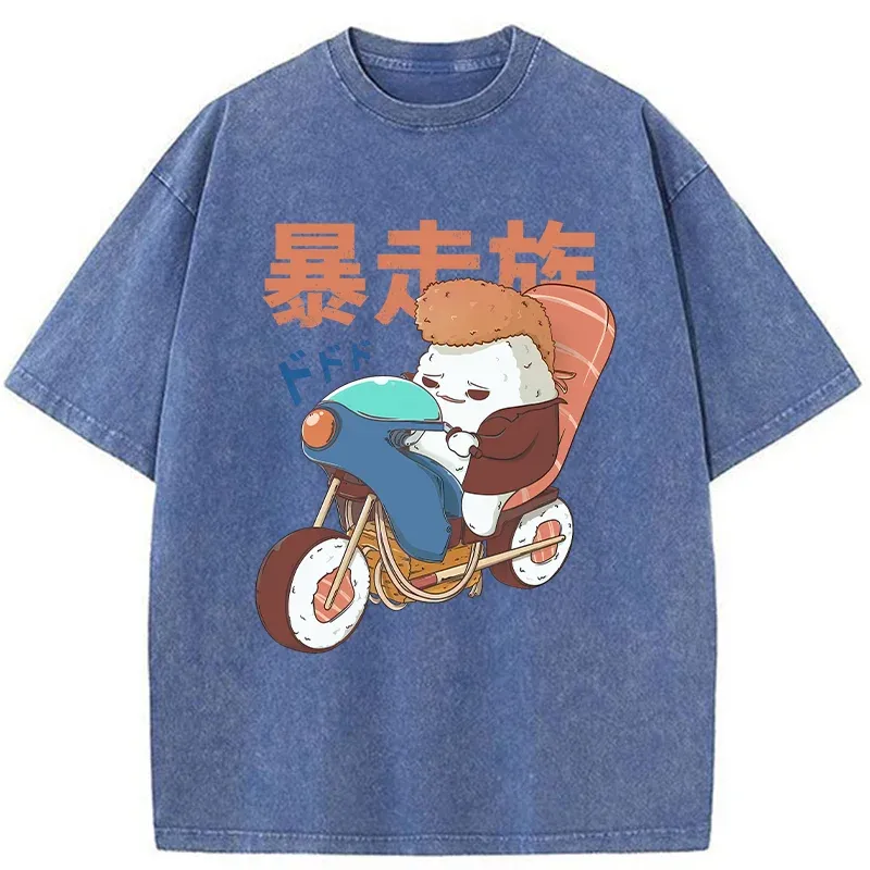 Tokyo-Tiger Motorcycle Gang Washed T-Shirt