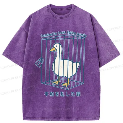 Tokyo-Tiger Arrested Criminal Goose Washed T-Shirt
