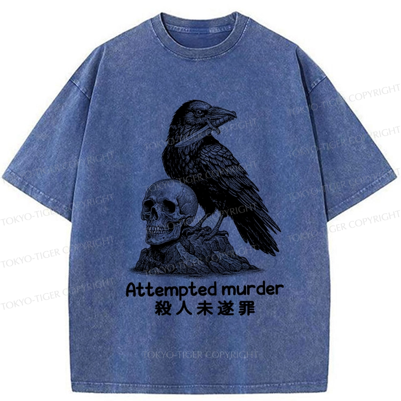 Tokyo-Tiger Attempted Murder Washed T-Shirt