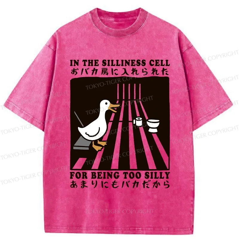 Tokyo-Tiger Silly Goose In The Silliness Cell Washed T-Shirt