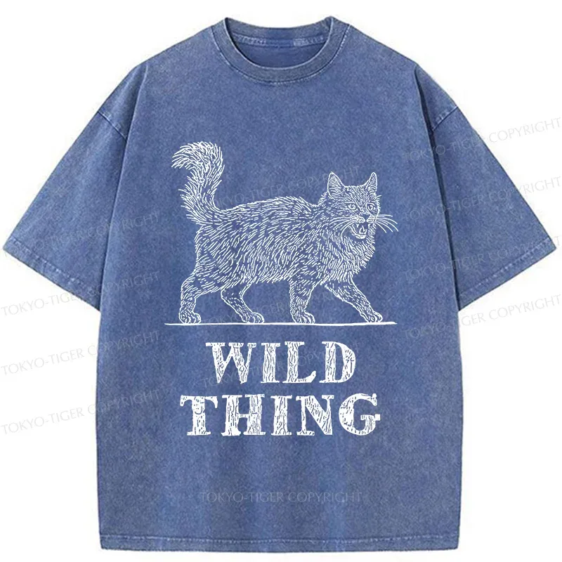 Tokyo-Tiger Wild Cat Washed T-Shirt