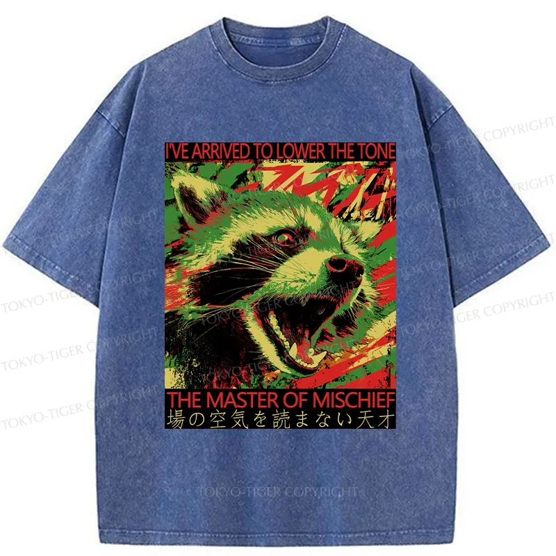 Tokyo-Tiger The Master Of Mischief Washed T-Shirt