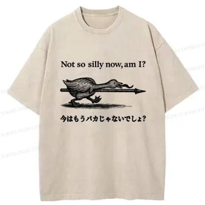 Tokyo-Tiger I'm Not So Silly Now Washed T-Shirt