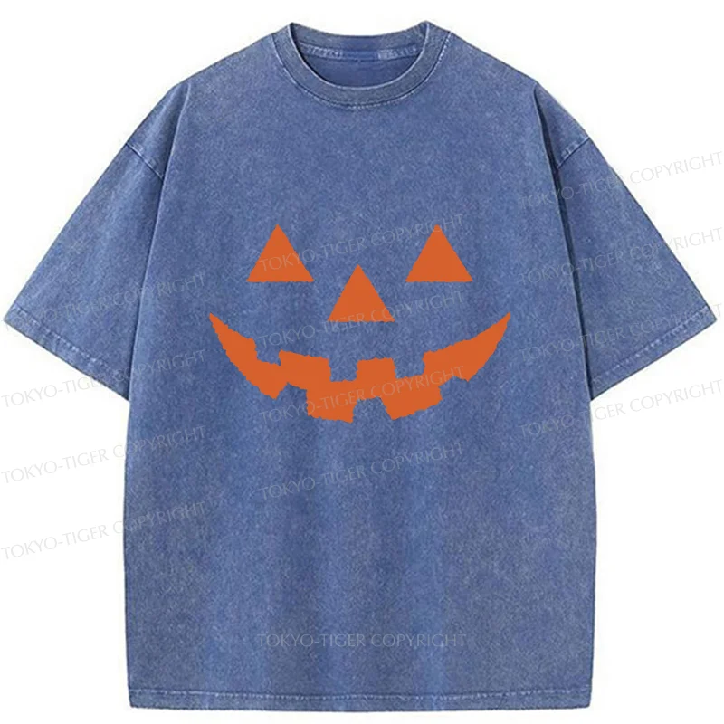Tokyo-Tiger Pumpkin Horror Washed T-Shirt