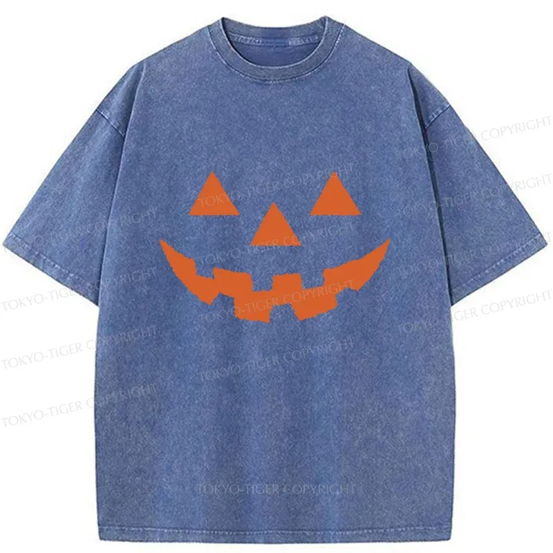 Tokyo-Tiger Pumpkin Horror Washed T-Shirt