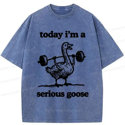 Tokyo-Tiger Fitness Goose Washed T-Shirt