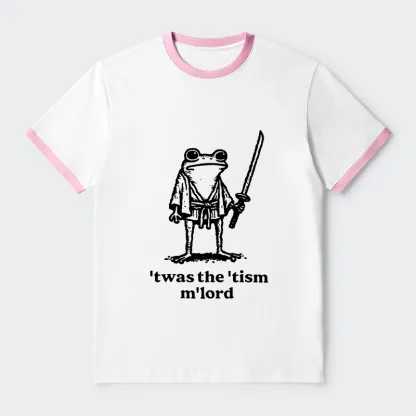 Tokyo-Tiger Focused Samurai Frog Contrast Trim T-Shirt
