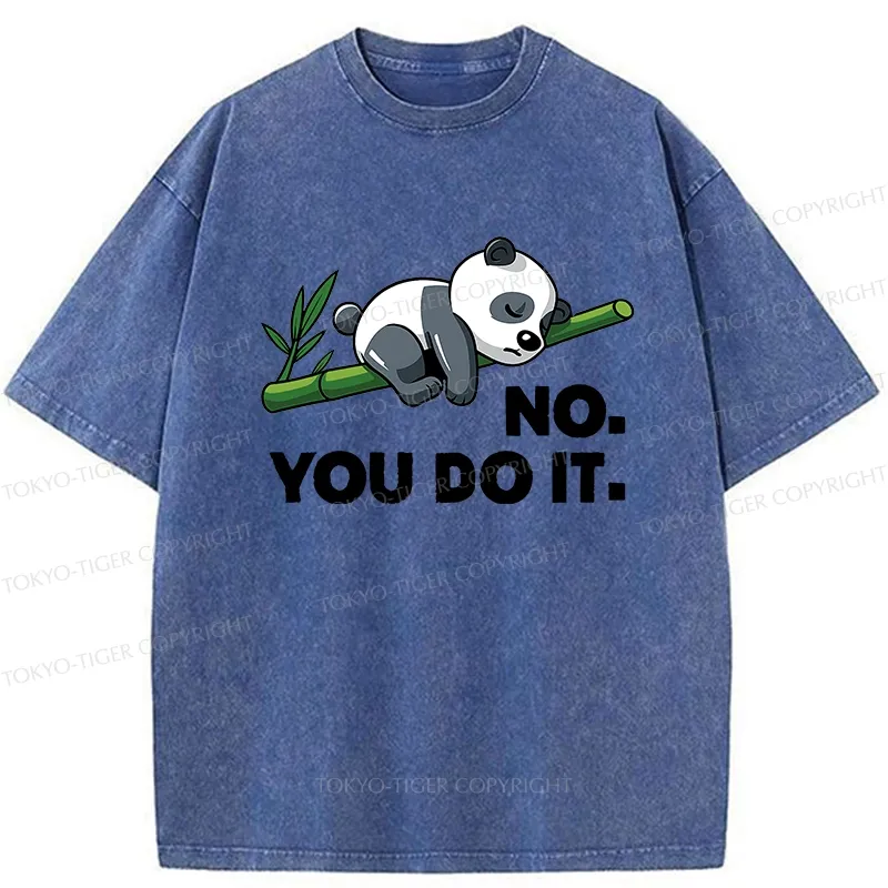Tokyo-Tiger No You Do It Funny Panda Washed T-Shirt