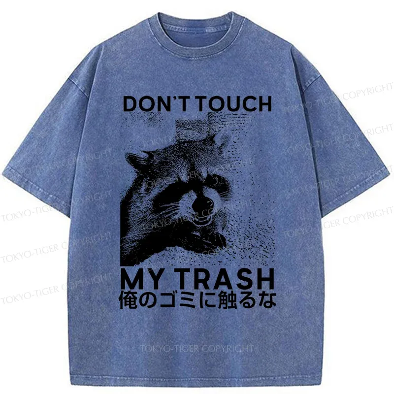 Tokyo-Tiger Angry Raccoon Japan Washed T-Shirt