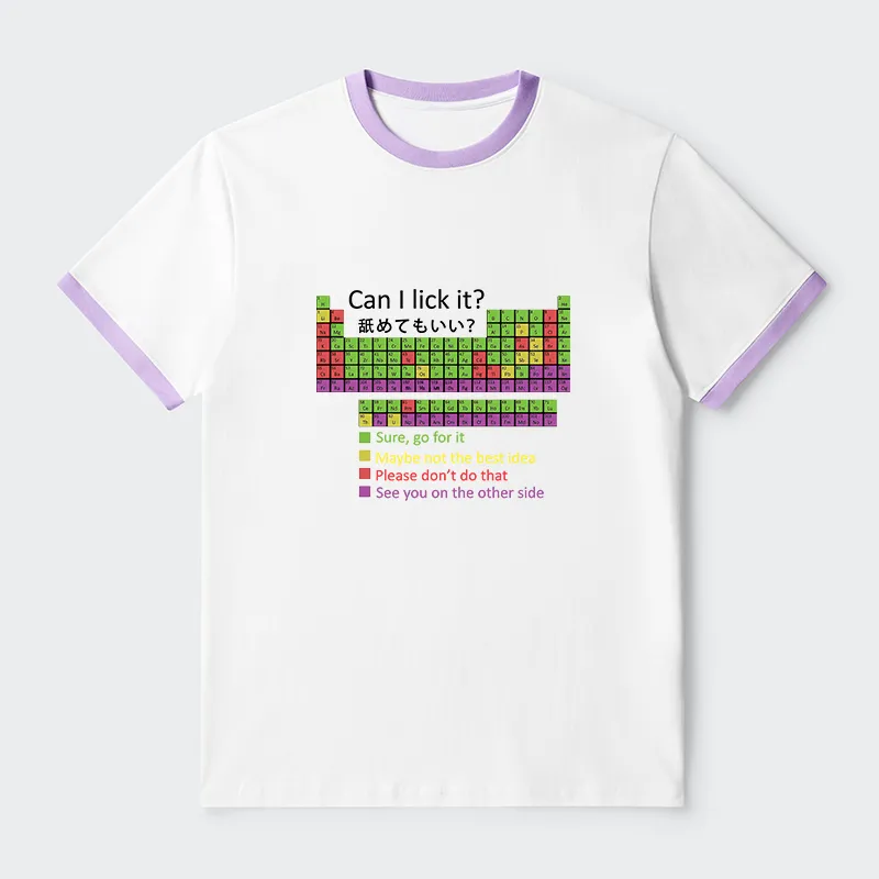 Tokyo-Tiger Can I Lick It Contrast Trim T-Shirt