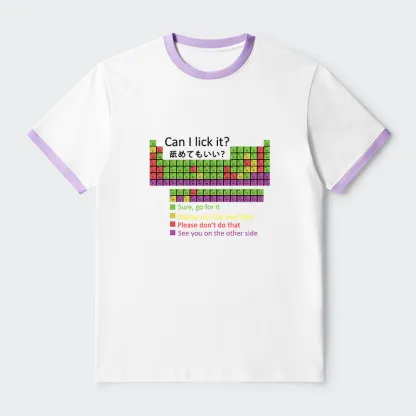 Tokyo-Tiger Can I Lick It Contrast Trim T-Shirt