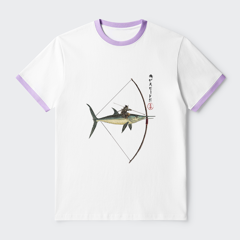 Tokyo-Tiger I Am Speed Contrast Trim T-Shirt