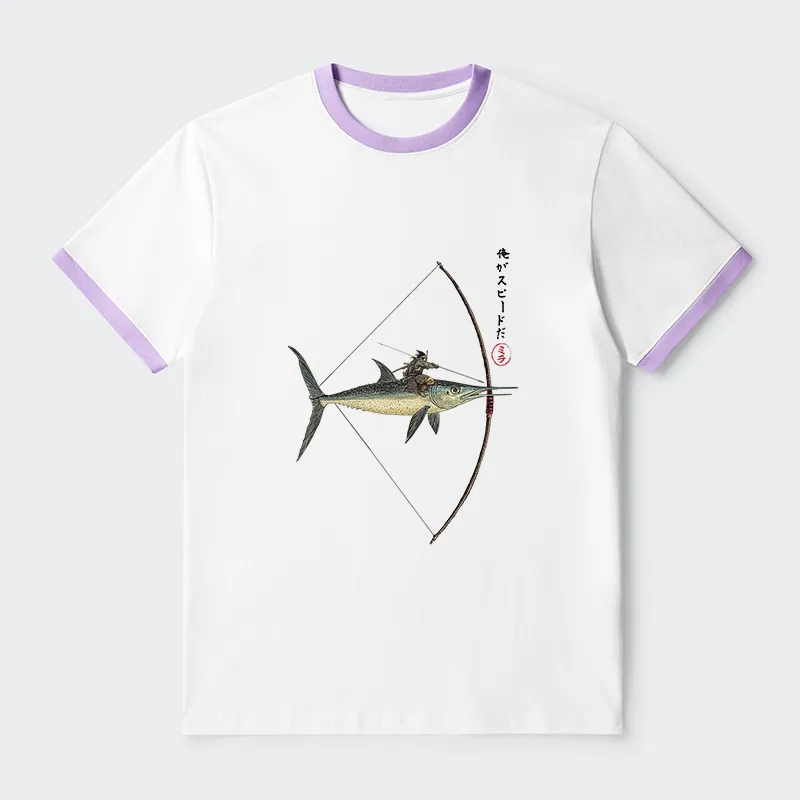 Tokyo-Tiger I Am Speed Contrast Trim T-Shirt