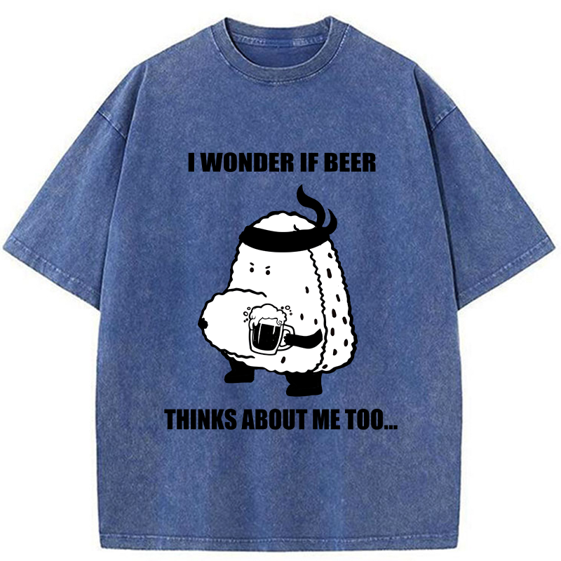 Tokyo-Tiger Onigiri With A Beer Belly Washed T-Shirt