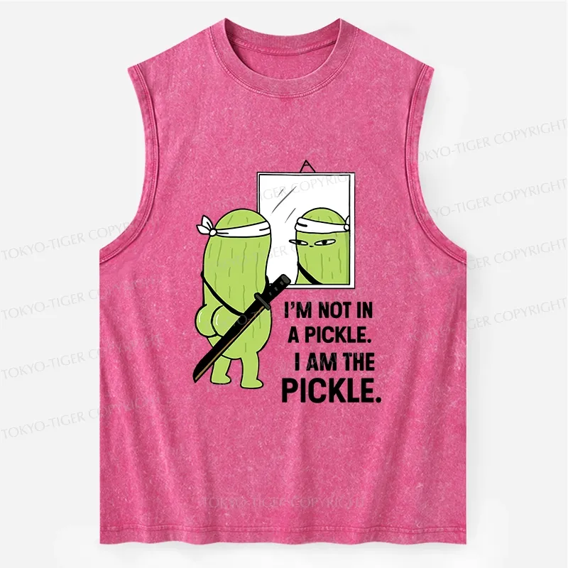 Tokyo-Tiger Funny I Am The Pickle Washed Tank