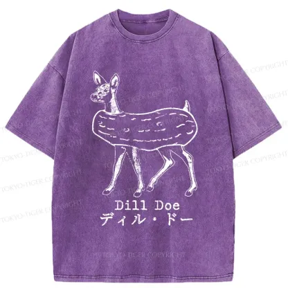 Tokyo-Tiger Cucumber Deer Washed T-Shirt