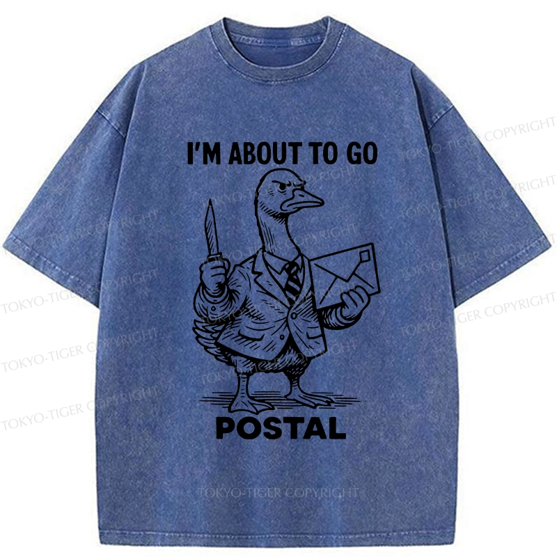 Tokyo-Tiger I'm About To Go Postal Washed T-Shirt
