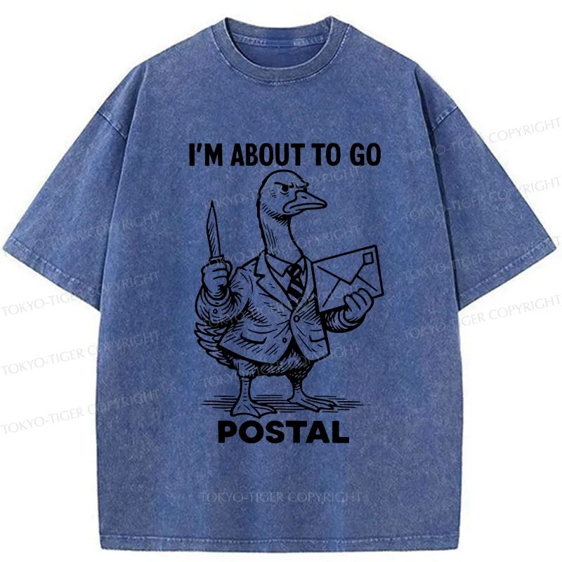 Tokyo-Tiger I'm About To Go Postal Washed T-Shirt