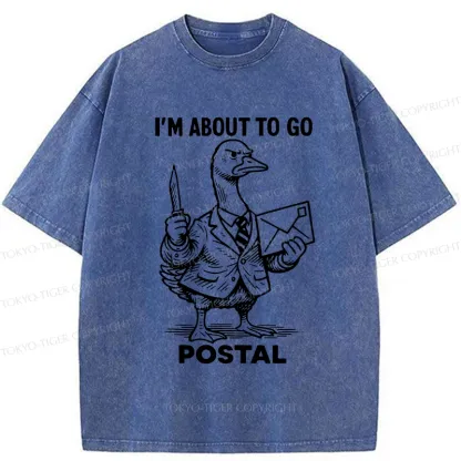 Tokyo-Tiger I'm About To Go Postal Washed T-Shirt