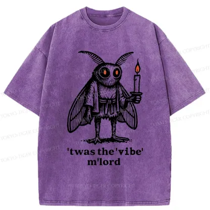 Tokyo-Tiger Japan Funny Mothman Washed T-Shirt