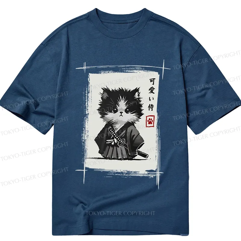 Tokyo-Tiger Kitten Samurai Classic T-Shirt