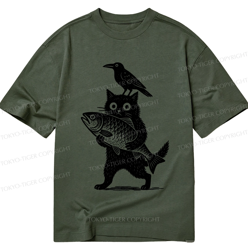 Tokyo-Tiger Black Animals Funny Classic T-Shirt