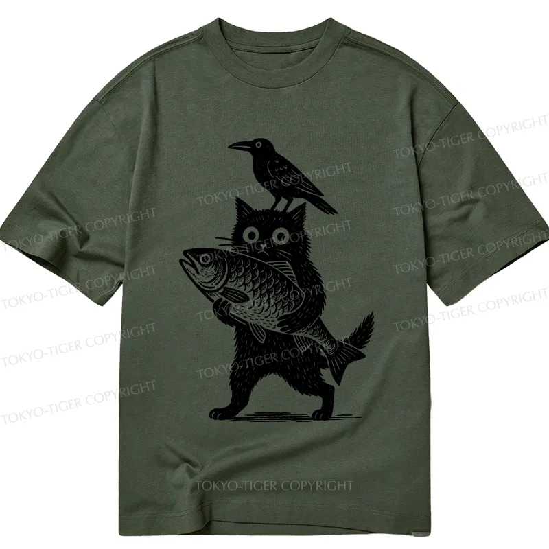 Tokyo-Tiger Black Animals Funny Classic T-Shirt