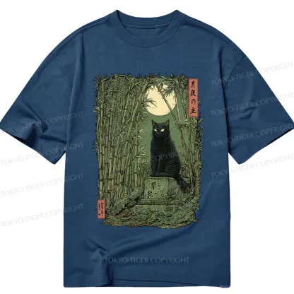 Tokyo-Tiger Black Cat In The Bamboo Forest Classic T-Shirt