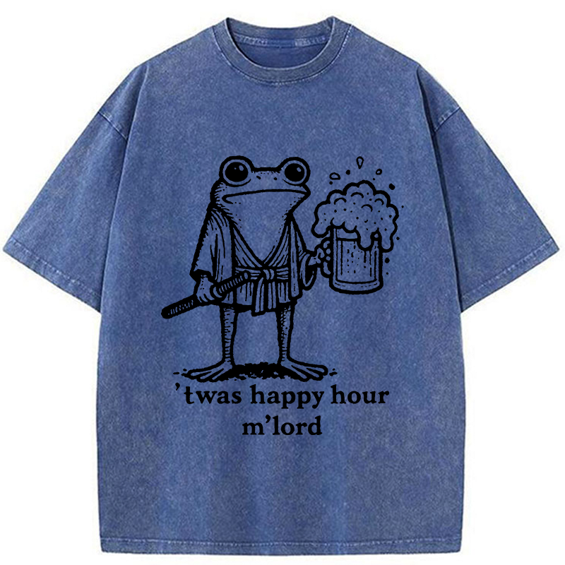 Tokyo-Tiger Happy Hour Frog Washed T-Shirt