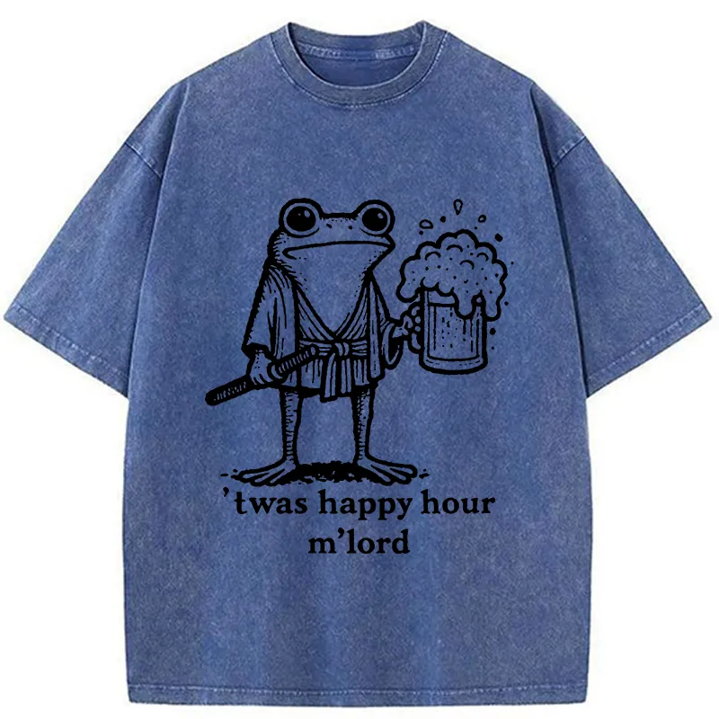 Tokyo-Tiger Happy Hour Frog Washed T-Shirt