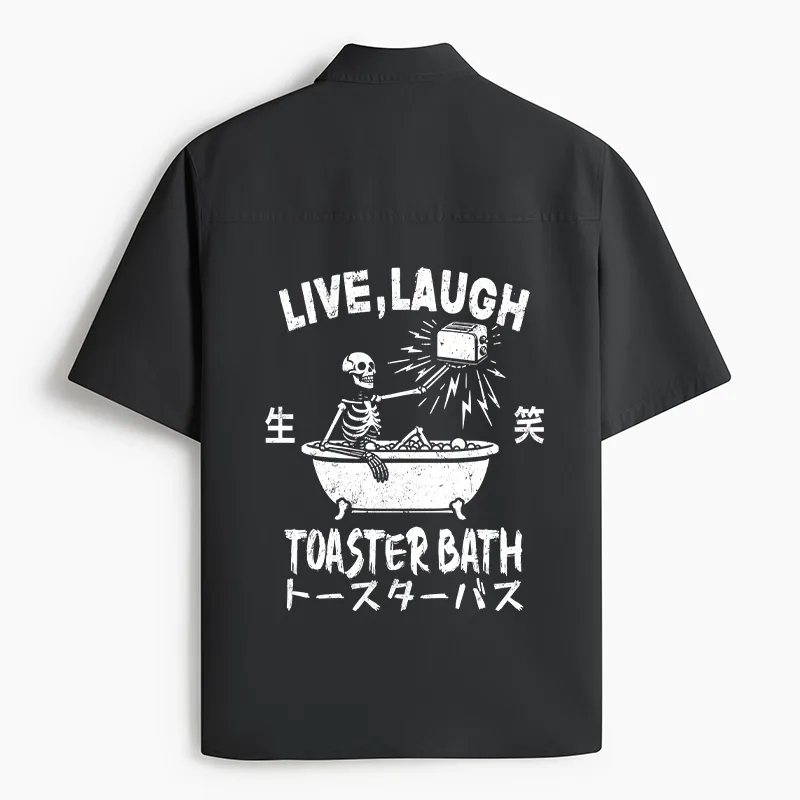 Tokyo-Tiger Funny Electric Shock Skeleton Work Shirt