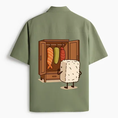 Tokyo-Tiger Sushi Pick Out Clothes Work Shirt